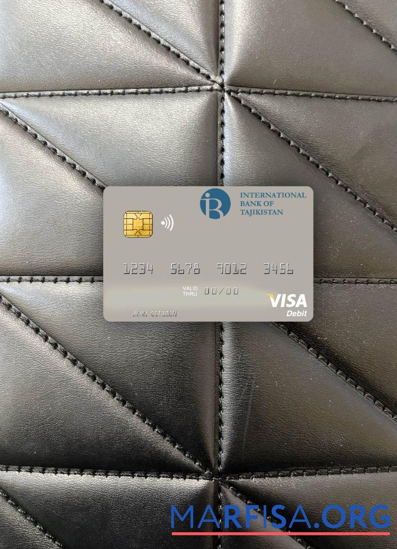 Downloadable Tajikistan IBT visa debit card photolook front real example